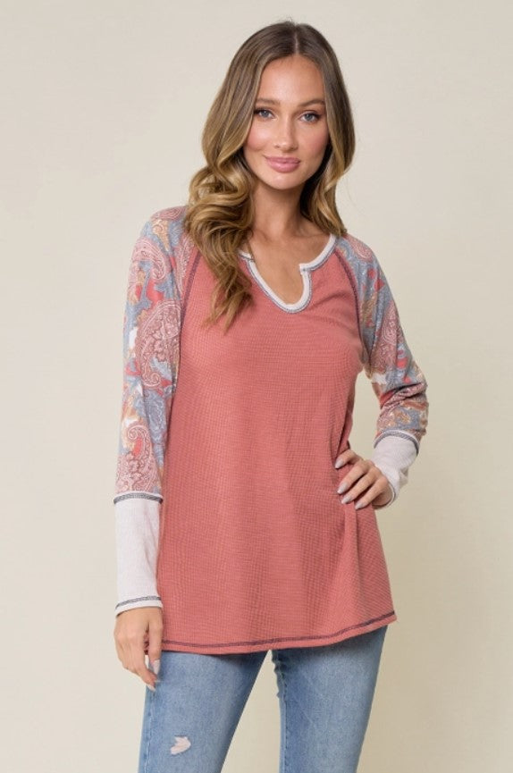 Rust w/Multi Paisley Sleeves - #5774-5780