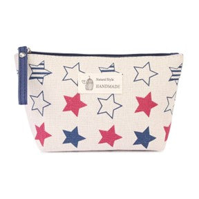Star Print Cosmetic Bag - #4690