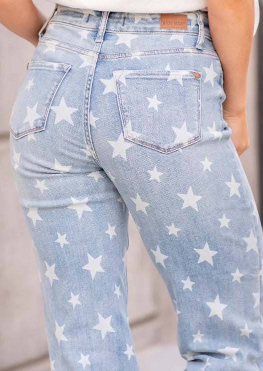 CLEARANCE - Blue Star Cropped Jeans #88573 - #3976-3988
