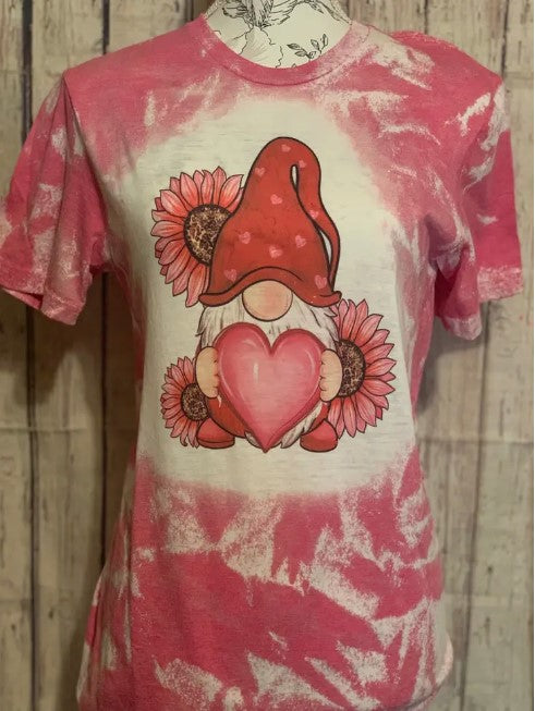 Valentine Bleached Gnome Tee - #6232-6236