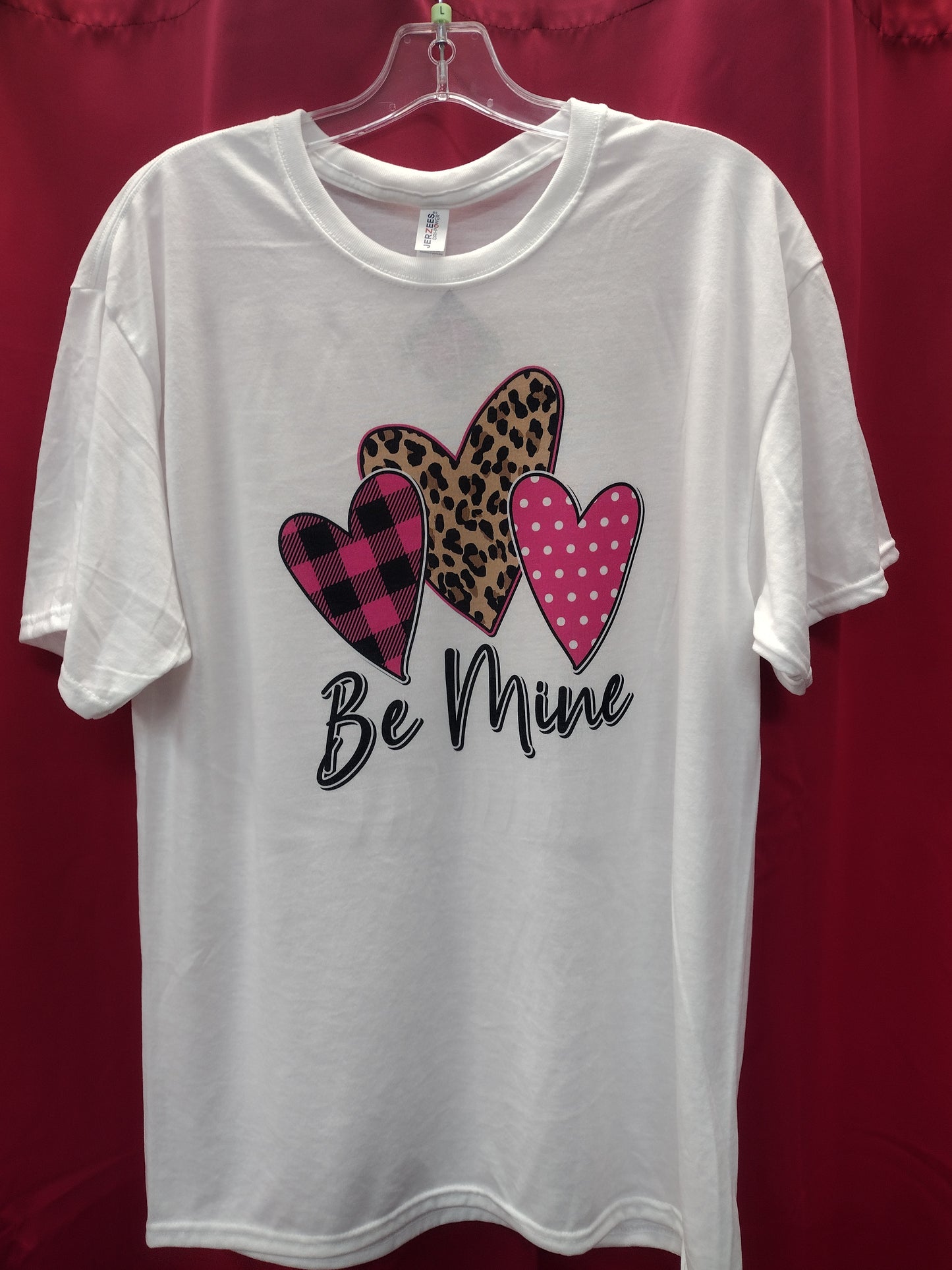 Pink Leopard Hearts Tee - #3270-3275