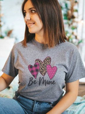Pink Leopard Hearts Tee - #3270-3275