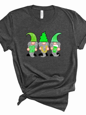 St Patrick's Day Gnome Tee - #3475-3479